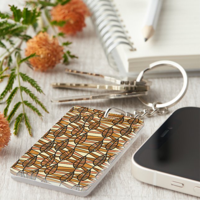 Llavero Keychain de otoño retro (Frente Derecha)