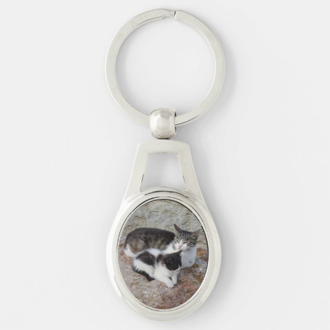 Llavero Keychain de Oval madre e hijo (Anverso)