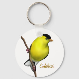 Llavero Keychain de pájaros Goldfinch