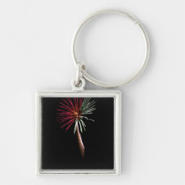 Llavero Keychain de palma roja y verde