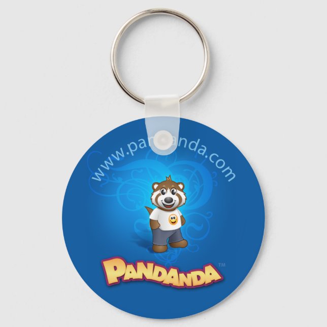 Llavero Keychain de Pandanda Azul (Anverso)