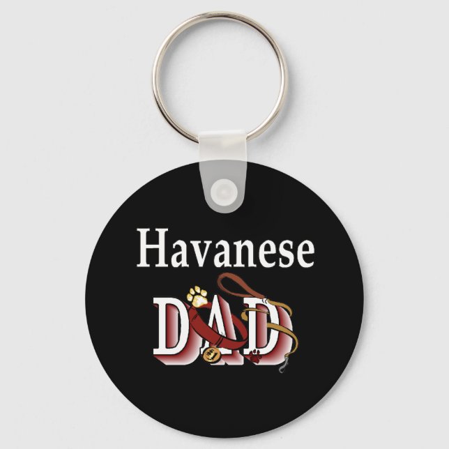 Llavero Keychain de papá de Havanés (Anverso)