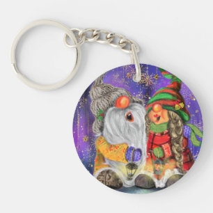 Llavero Keychain de Pareja Gnomes
