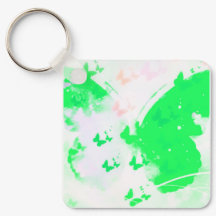 Keychain de Pascua de Mariposa