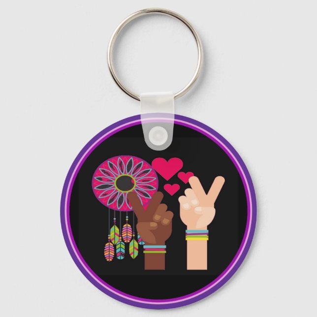 Llavero Keychain de paz (Anverso)