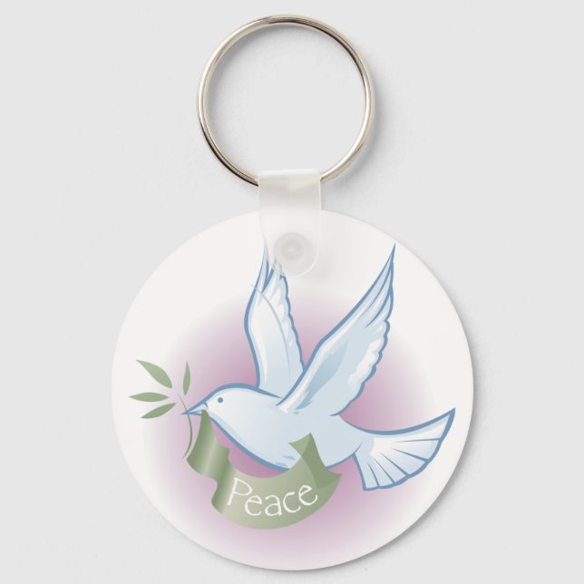 Llavero Keychain de Peace Dove (Anverso)