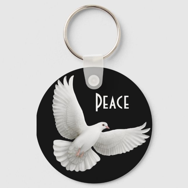 Llavero Keychain de Peace Dove (Anverso)