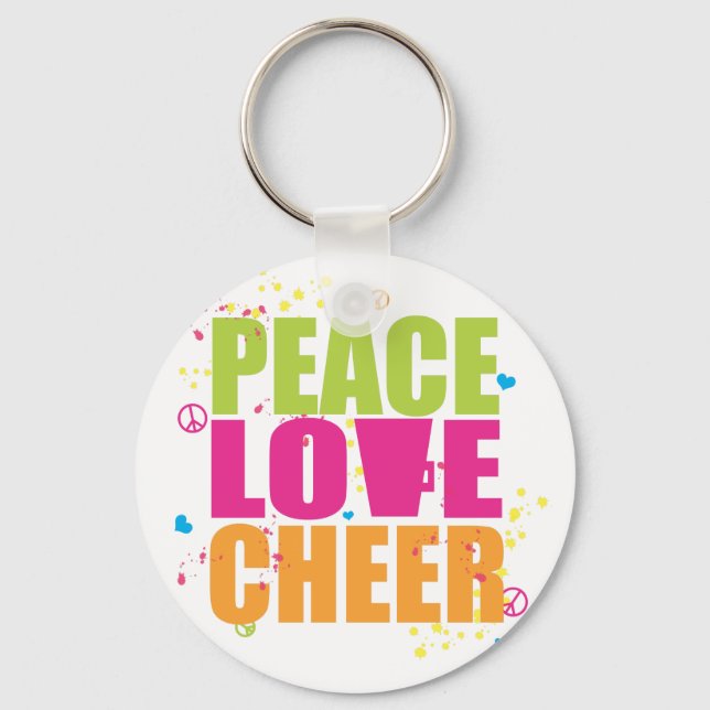 Llavero Keychain de Peace Love (Anverso)