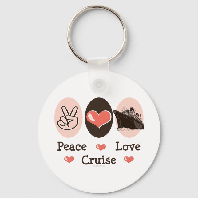 Llavero Keychain de Peace Love Cruise (Anverso)
