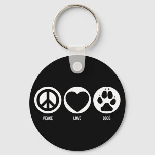 Llavero Keychain de Peace Love Dogs