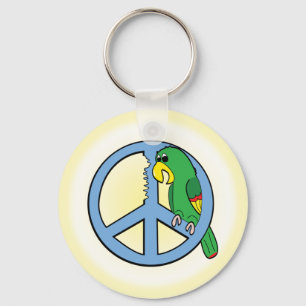 Llavero Keychain de Peace Parrot