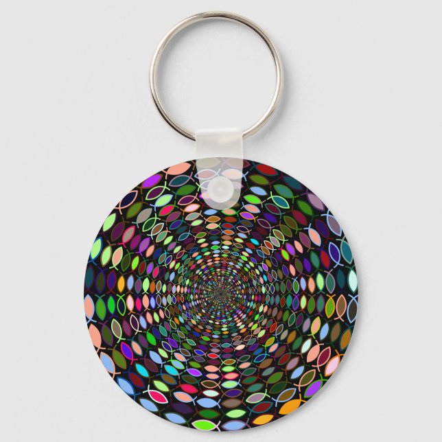 Llavero Keychain de peces cristianos (Anverso)