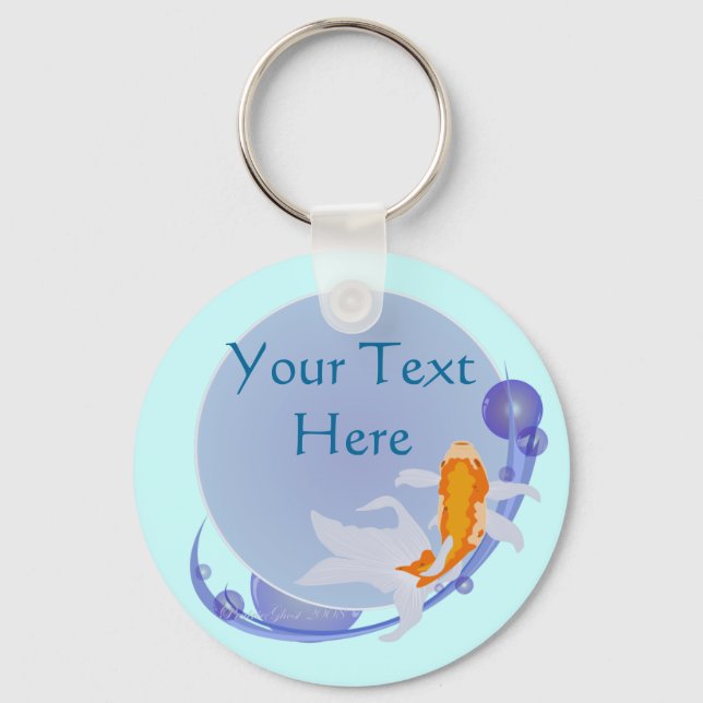 Llavero Keychain de peces dorados (Anverso)