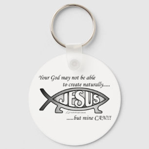 Llavero Keychain de peces Jesús y Darwin