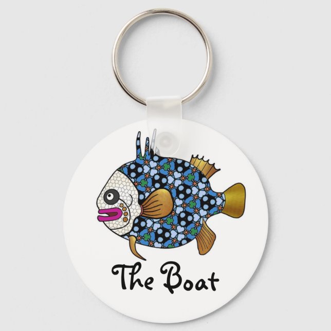 Llavero Keychain de peces tropicales - 01 (Anverso)
