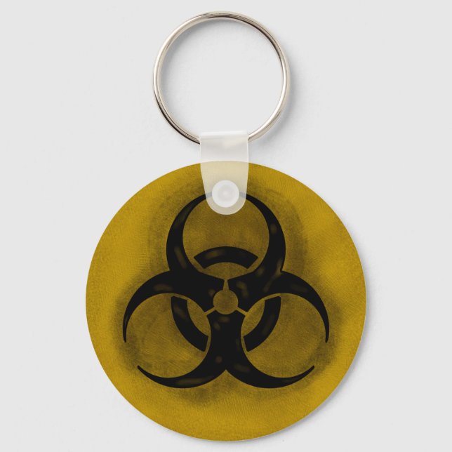 Llavero Keychain de peligros biológicos zombis (Anverso)