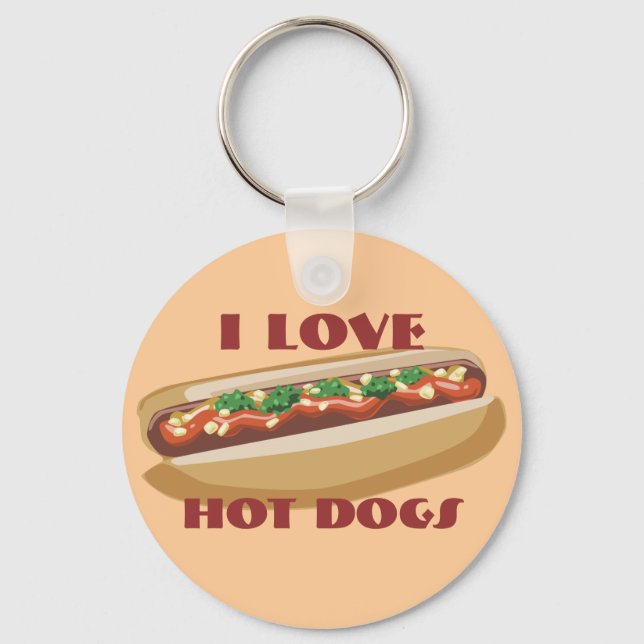 Llavero Keychain de Perro Caliente (Anverso)