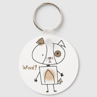Llavero Keychain de perro marrón
