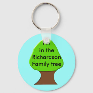 Llavero Keychain de Personalizable de árbol de familia