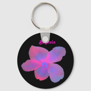 Llavero Keychain de Personalizable de Begonia fluorescente