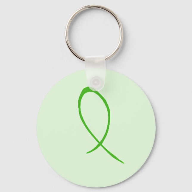 Llavero Keychain de Personalizable de cinta verde (Anverso)
