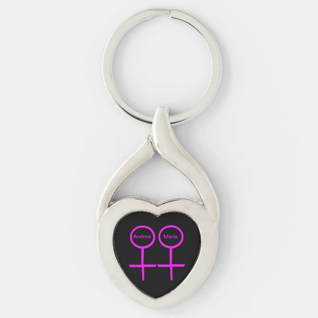 Llavero Keychain de Personalizable para amantes de lesbian (Anverso)