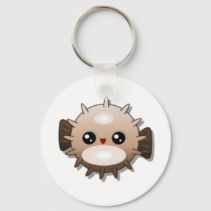 Llavero Keychain de Pescado Puffer