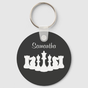 Llavero Keychain de piezas de ajedrez clásicas personaliza