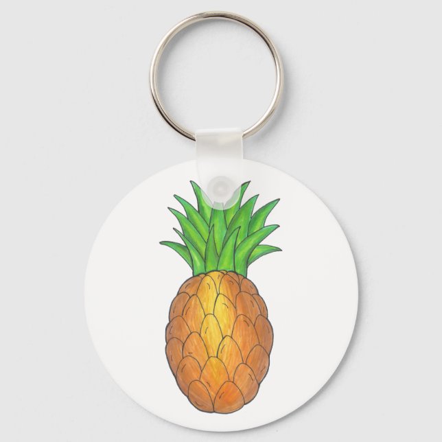 Llavero Keychain de piña de piña tropical (Anverso)