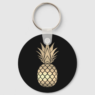 Llavero Keychain de piña dorada