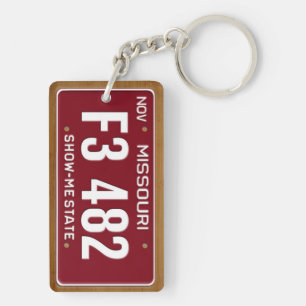 Llavero Keychain de placa de licencia de cosecha de cosech