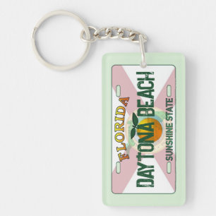 Llavero Keychain de placa de matrícula de la bandera de Da