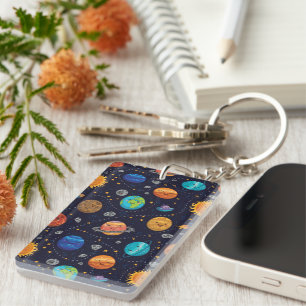 Llavero Keychain de Planetas Felices