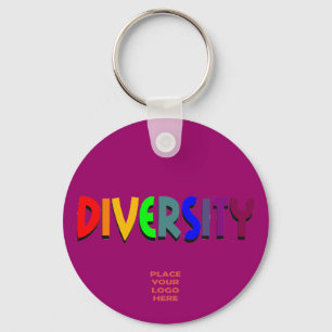 Llavero Keychain de Plum Personalizado de diversidad