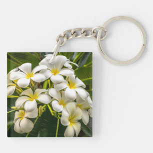 Llavero Keychain de plumeria de Isla Exótica