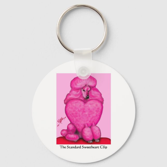 Llavero Keychain de Poodle (Anverso)