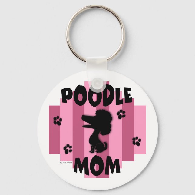 Llavero Keychain de Poodle Mom (Anverso)