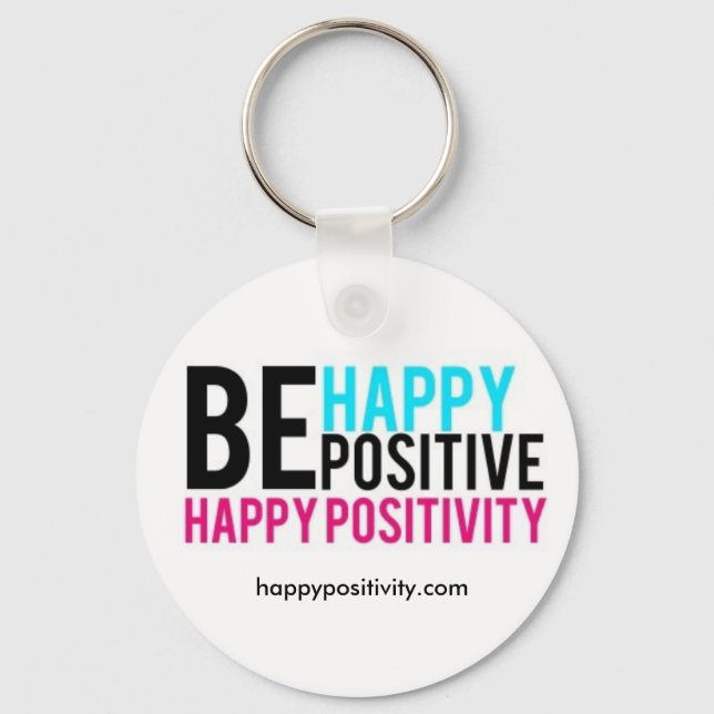 Llavero Keychain de Positividad Feliz (Anverso)