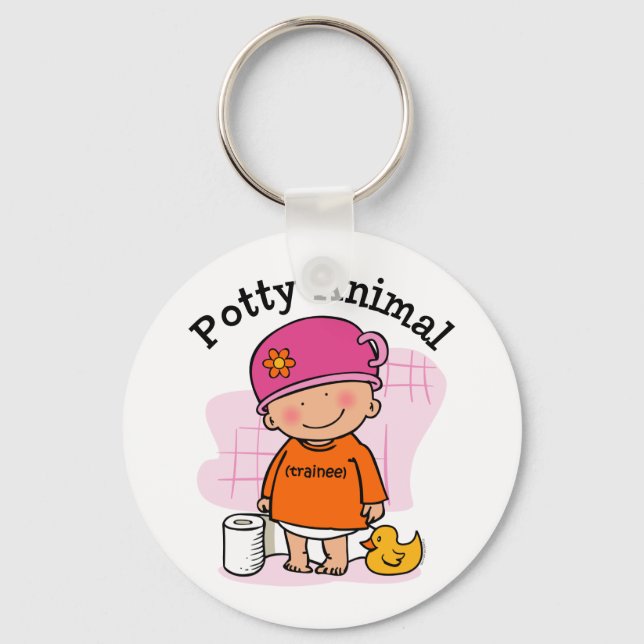 Llavero Keychain de Potty Animal Chica (Anverso)