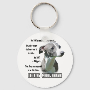 Llavero Keychain de preguntas frecuentes de Greyhound