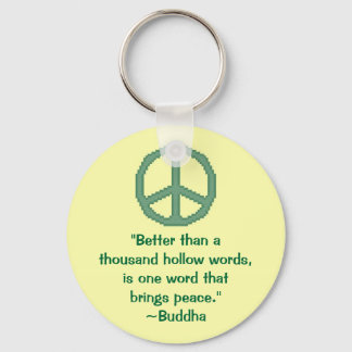 Llavero Keychain de presupuesto de paz de Buda
