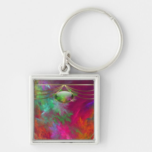 Llavero Keychain de profundidad de coral (Frente)