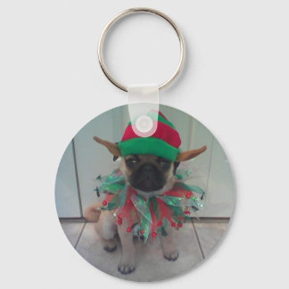 Llavero Keychain de Pug Elf