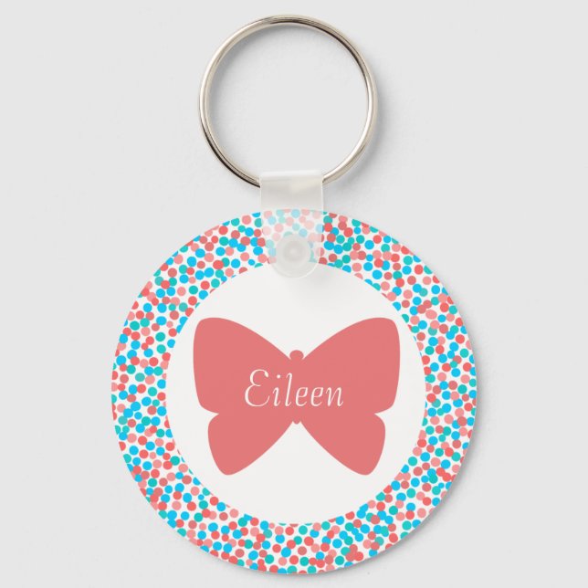 Llavero Keychain de puntos de mariposa de Eileen (Anverso)