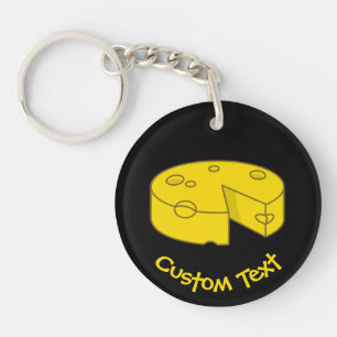 Llavero Keychain de queso amarillo