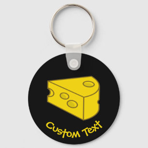 Llavero Keychain de queso amarillo