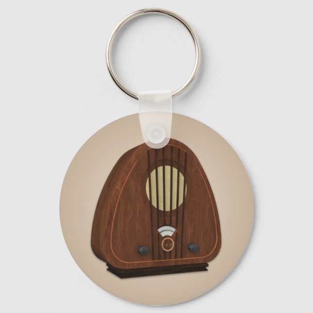 Llavero Keychain de radio antigua vintage (Anverso)