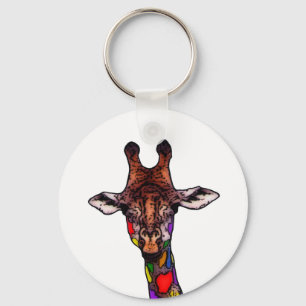 Llavero Keychain de Rainbow Giraffe