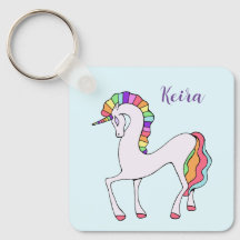 Keychain de Rainbow Unicorn