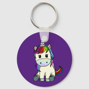 Llavero Keychain de Rainbow Unicorn